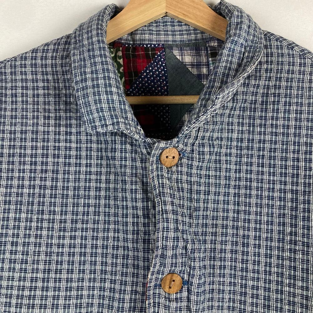 Vintage Reversible Patchwork Quilted Jacket Xl-Xxl - image 5